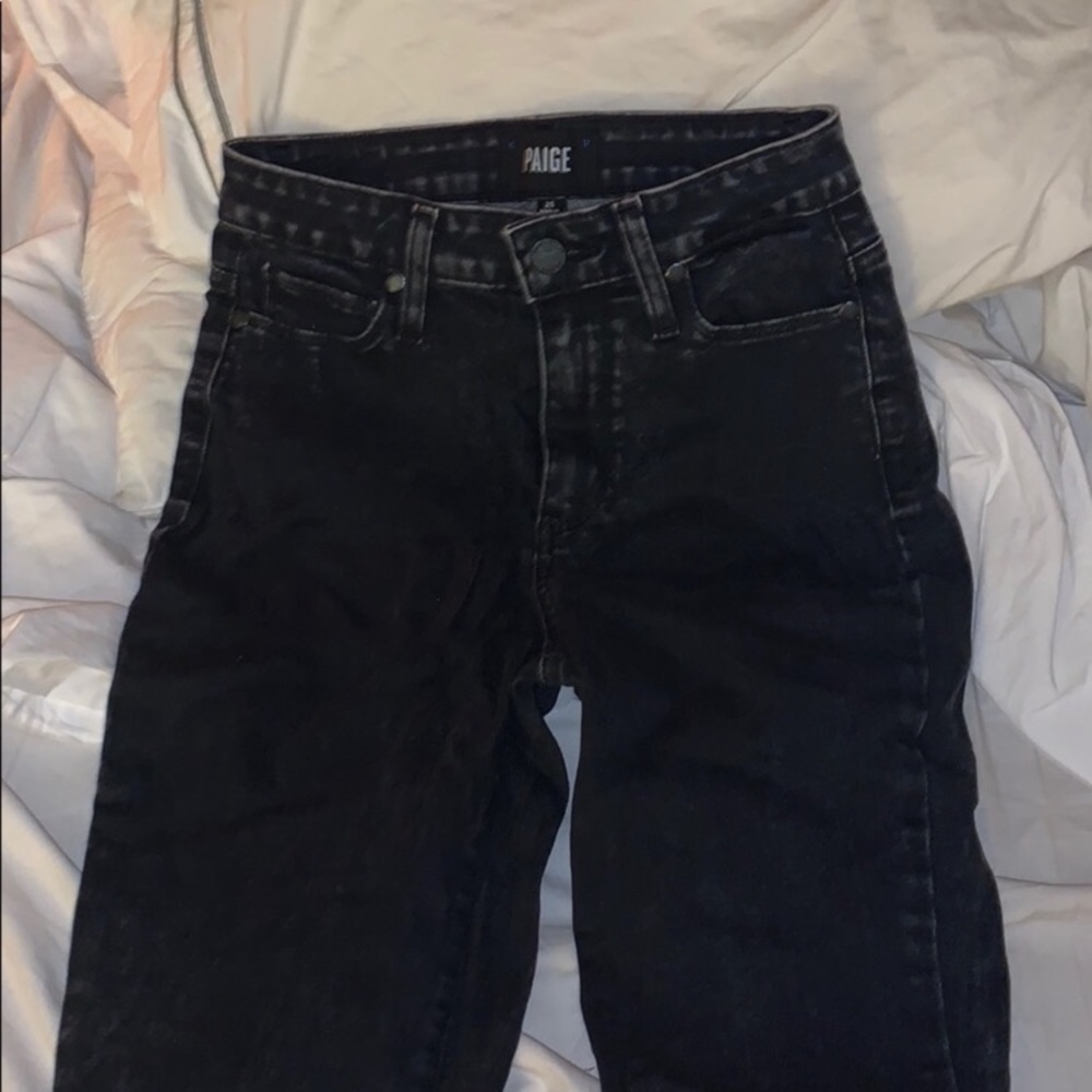 Paige charcoal Margot Ankle jean